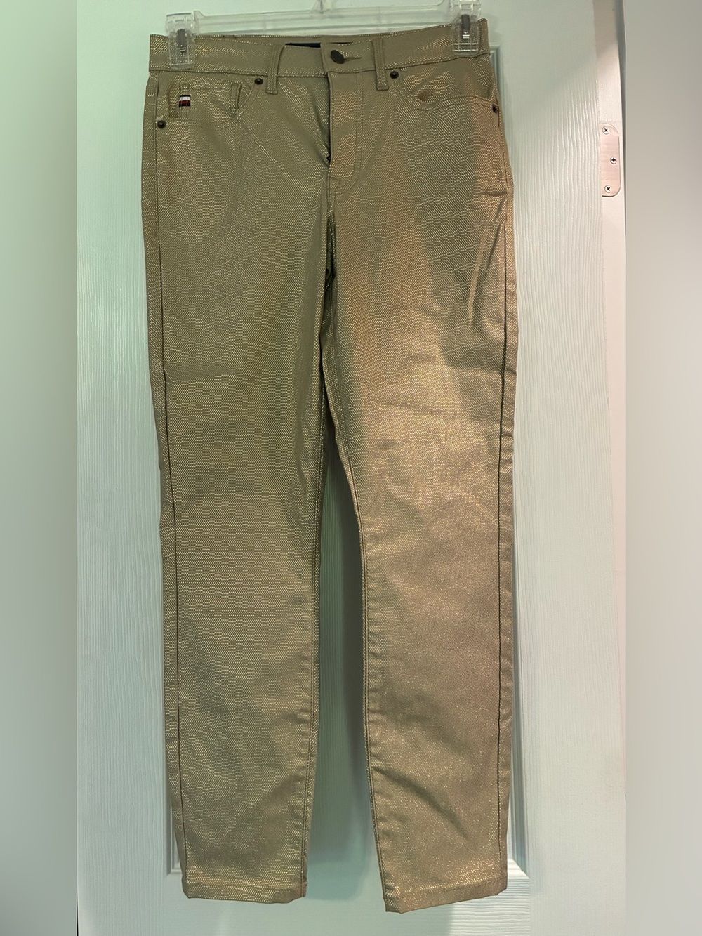 Tommy Hilfiger Women’s Metallic Tan Chinos